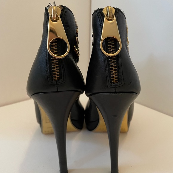 Ted Baker London Langley Court Gold studded Leather booties - Picture 6 of 8